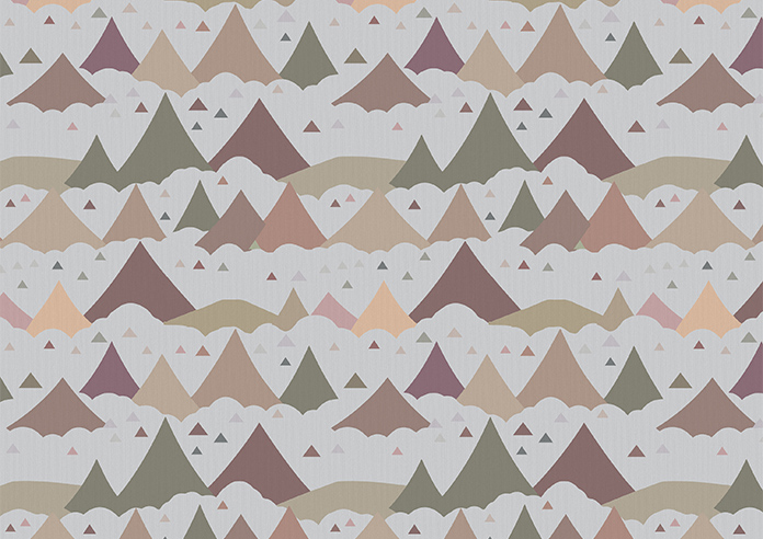 Cloudy Peaks, Rosey Hues - Motorised Roman Blind - Image 7